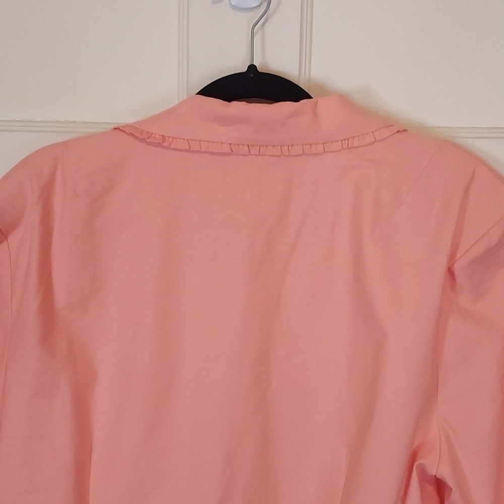 For Love and Lemons Peach Linen Blend Cropped Blazer Size XL - Picture 12 of 14